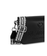 LOVE MOSCHINO MADE WITH LOVE Borsa a tracolla Nero/nero - Borse Donna - 3