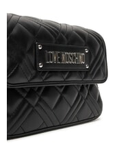 LOVE MOSCHINO QUILTED S Mini Bag a tracolla Nero/nero - Borse Donna - 4