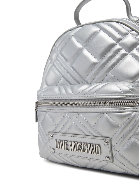 QUILTED Zainetto trapuntato silver - Borse Donna