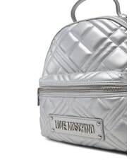 LOVE MOSCHINO QUILTED Zainetto trapuntato silver - Borse Donna - 4