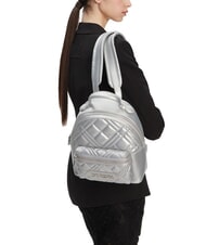 LOVE MOSCHINO QUILTED Zainetto trapuntato silver - Borse Donna - 6