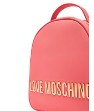 LOVE MOSCHINO LETTERING Zaino corallo - Borse Donna - 4