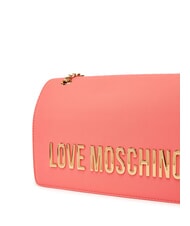 LOVE MOSCHINO LETTERING Borsa a spalla / a tracolla corallo - Borse Donna - 3