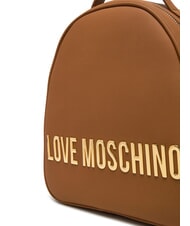 LOVE MOSCHINO LETTERING Zaino cammello - Borse Donna - 4