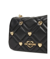LOVE MOSCHINO SWEET STUDS Borsa mini a tracolla con borchiette Nero - Borse Donna - 4