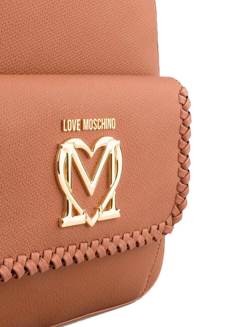 BRAIDED Zaino con tasca cammello - Borse Donna