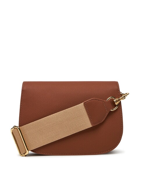 BRAIDED Borsa a tracolla con flap cammello - Borse Donna