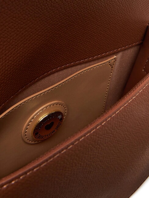 BRAIDED Borsa a tracolla con flap cammello - Borse Donna