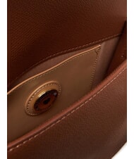 LOVE MOSCHINO BRAIDED Borsa a tracolla con flap cammello - Borse Donna - 5