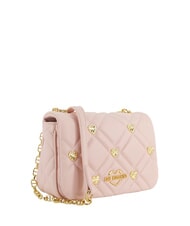 LOVE MOSCHINO SWEET STUDS Borsa mini a tracolla con borchiette cipria - Borse Donna - 2