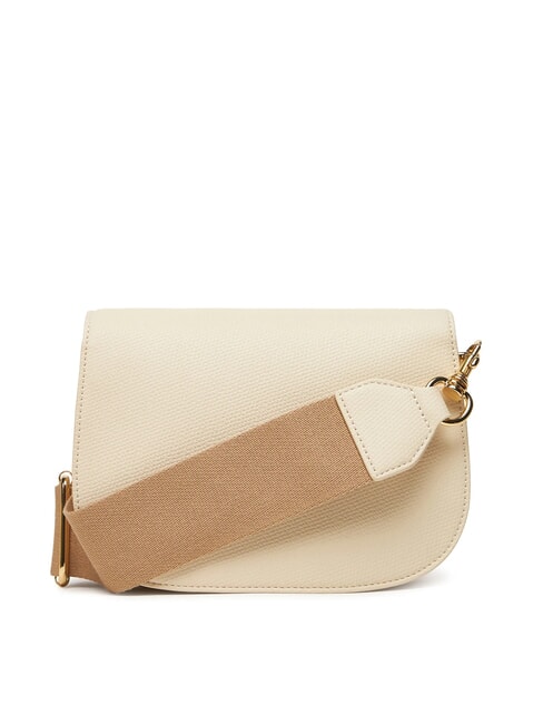 BRAIDED Borsa a tracolla con flap avorio - Borse Donna