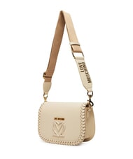 LOVE MOSCHINO BRAIDED Borsa a tracolla con flap avorio - Borse Donna - 3