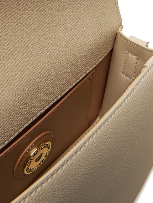 BRAIDED Borsa a tracolla con flap avorio - Borse Donna