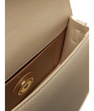 LOVE MOSCHINO BRAIDED Borsa a tracolla con flap avorio - Borse Donna - 5