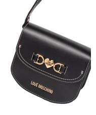 LOVE MOSCHINO LOVE CHAIN Borsa mini a tracolla Nero - Borse Donna - 3