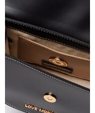 LOVE MOSCHINO LOVE CHAIN Borsa mini a tracolla Nero - Borse Donna - 4