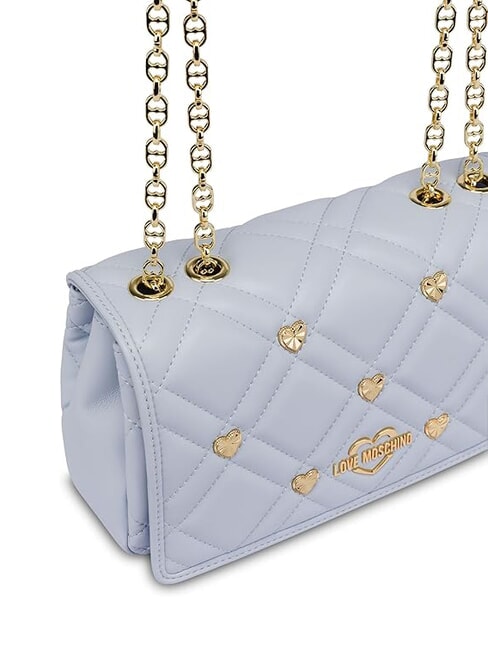 SWEET STUDS Borsa a spalla con catena Azzurro chiaro - Borse Donna