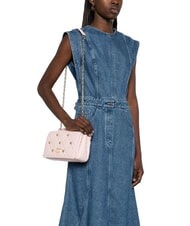 LOVE MOSCHINO SWEET STUDS Borsa a spalla con catena cipria - Borse Donna - 5