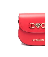 LOVE MOSCHINO LOVE CHAIN Borsa mini a tracolla rosso - Borse Donna - 3