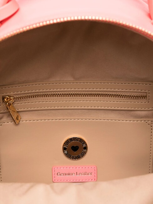 LOVE EMBOSSED Zaino con logo impunturato corallo - Borse Donna