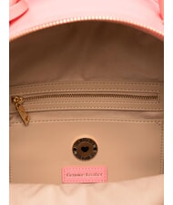 LOVE MOSCHINO LOVE EMBOSSED Zaino con logo impunturato corallo - Borse Donna - 4