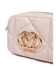 LOVE MOSCHINO GEOMETRIC QUILTED Mini Bag a tracolla cipria - Borse Donna - 3