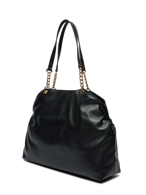 EMBOSSED Borsa a spalla con cuori in metallo Nero - Borse Donna
