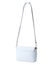 LOVE MOSCHINO LAMINATED BOLD LOVE Borsa a spalla con flap Azzurro chiaro - Borse Donna - 2