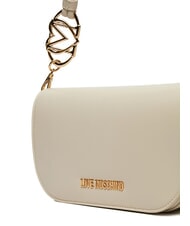 LOVE MOSCHINO JEWEL Borsa a spalla con tracolla avorio - Borse Donna - 3