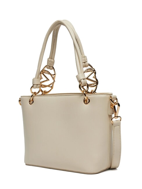 LOVE CHAIN STRAP Borsa shopping con tracolla avorio - Borse Donna