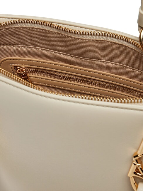 LOVE CHAIN STRAP Borsa shopping con tracolla avorio - Borse Donna