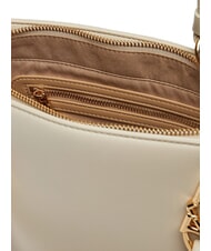 LOVE MOSCHINO LOVE CHAIN STRAP Borsa shopping con tracolla avorio - Borse Donna - 4