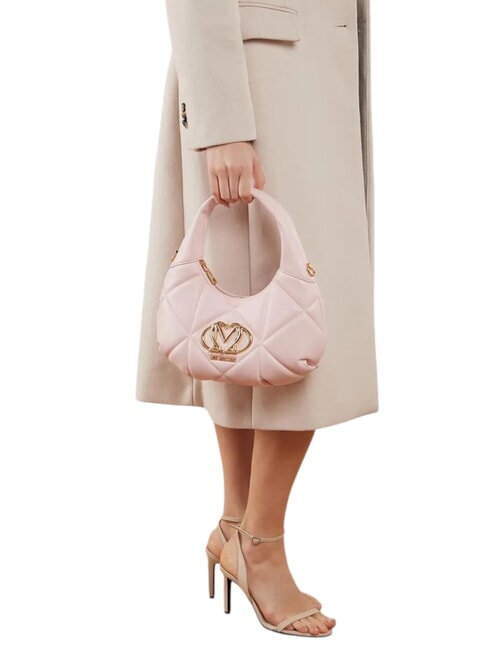 GEOMETRIC Borsa a spalla con tracolla cipria - Borse Donna