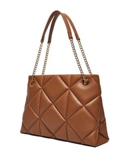 LOVE MOSCHINO GEOMETRIC Borsa a spalla manici catena cammello - Borse Donna - 2
