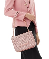 LOVE MOSCHINO BOLD LOVE Borsa a spalla con manici catena powder - Borse Donna - 6