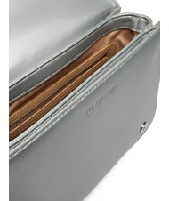 LOVE MOSCHINO BOLD LOVE Borsa a spalla con manici catena silver - Borse Donna - 4