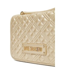 LOVE MOSCHINO BOLD LOVE Borsa a spalla con manici catena gold - Borse Donna - 3