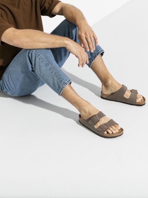 ARIZONA BIRKO-FLOR NUBUK Sandalo ciabatta mocca - Scarpe Unisex
