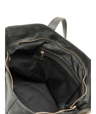 LESAC MARTINA Borsa shopper morbida in pelle dollaro nero - Borse Donna - 7