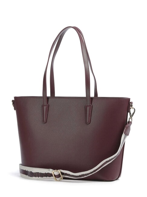 ZERO RE Borsa shopping con tracolla logata prugna - Borse Donna