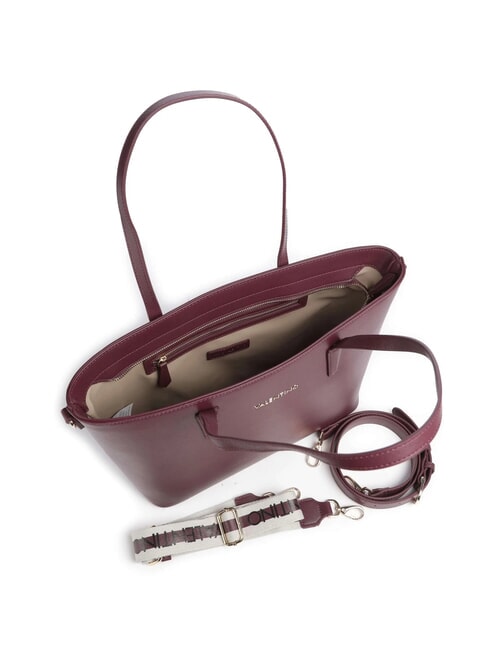 ZERO RE Borsa shopping con tracolla logata prugna - Borse Donna