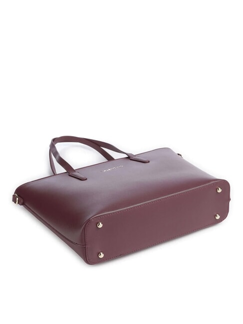 ZERO RE Borsa shopping con tracolla logata prugna - Borse Donna