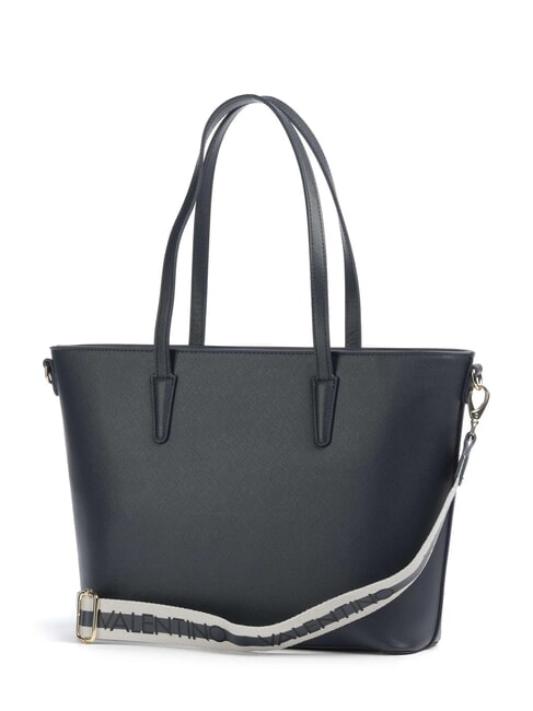 ZERO RE Borsa shopping con tracolla logata blu notte - Borse Donna