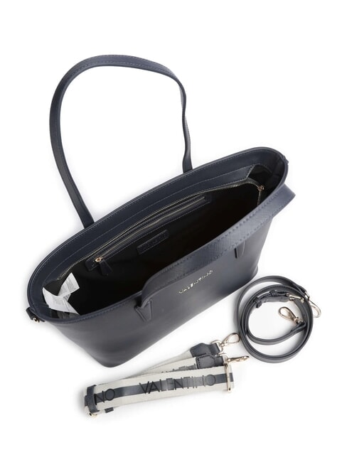 ZERO RE Borsa shopping con tracolla logata blu notte - Borse Donna