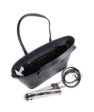 MARIO VALENTINO ZERO RE Borsa shopping con tracolla logata blu notte - Borse Donna - 4