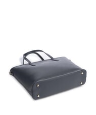 MARIO VALENTINO ZERO RE Borsa shopping con tracolla logata blu notte - Borse Donna - 5