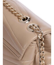 MARIO VALENTINO PRIVILEGE Borsa piccola trapuntata a spalla beige - Borse Donna - 3