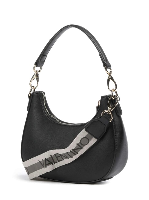 ZERO RE Borsa a spalla con tracolla logata nero - Borse Donna