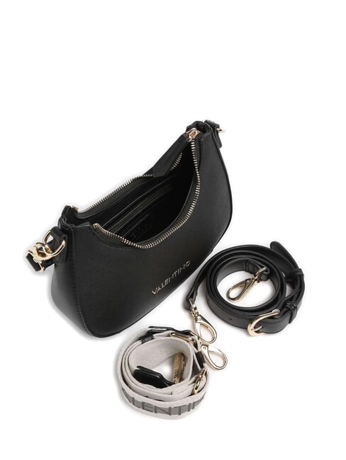ZERO RE Borsa a spalla con tracolla logata nero - Borse Donna