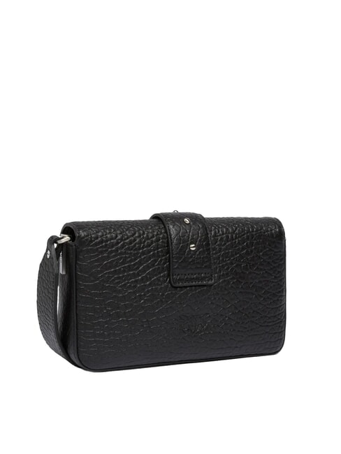 LOVE ONE SLOUCHY  Borsa mini in pelle a tracolla nero limousine - matt silver - Borse Donna